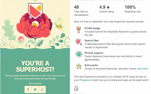 Superhost on Airbnb