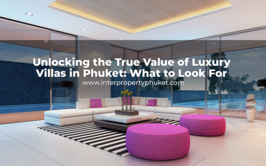 Luxury villa in Phuket with ocean view, infinity pool, and modern architecture.