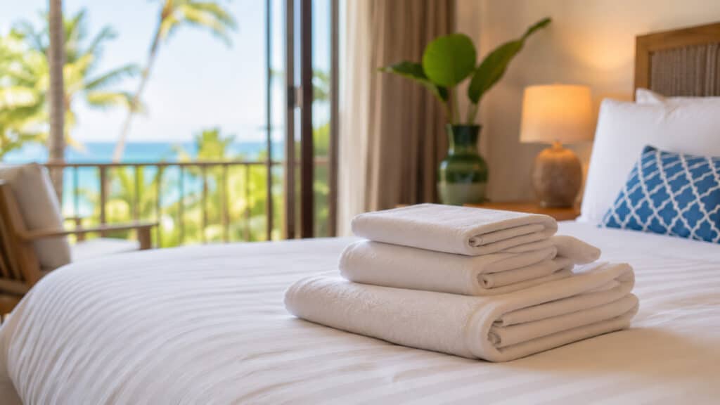Clean linens for holiday rentals